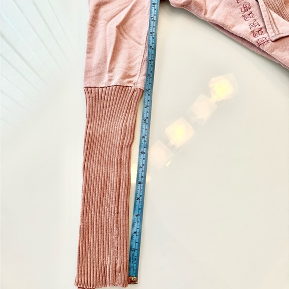 Parasuco Ribbed Silky Pocket Zip Up Baby Pink XS - Picture 10 of 10
